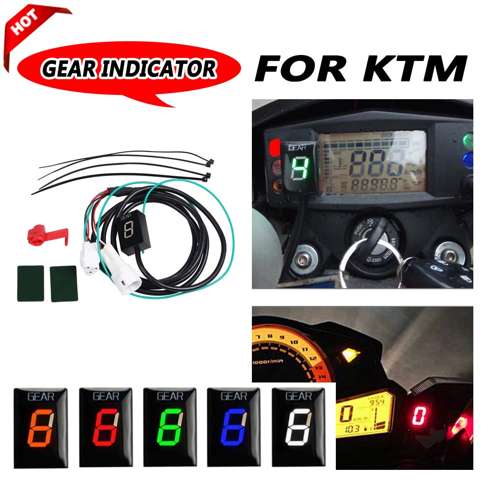 Motorcycle Gear Adventure - Motorradteile 1-6 Ganganzeige für KTM 640