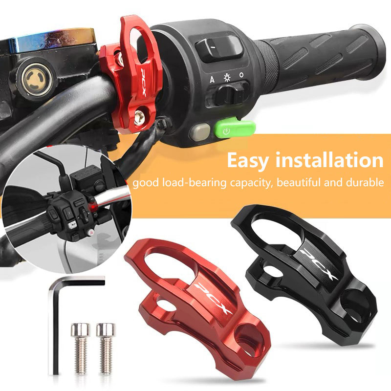Motorcycle Gear Wall Mount - Universal 22mm Motorrad Lenker Haken Helm