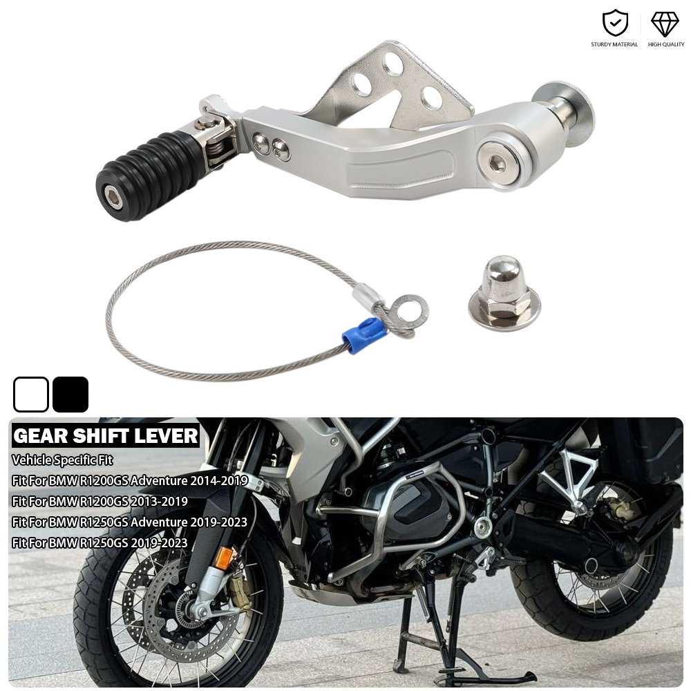 Motorcycle Gear Adventure - Motorrad Verstellbarer Schalthebel - Schwarz Passend